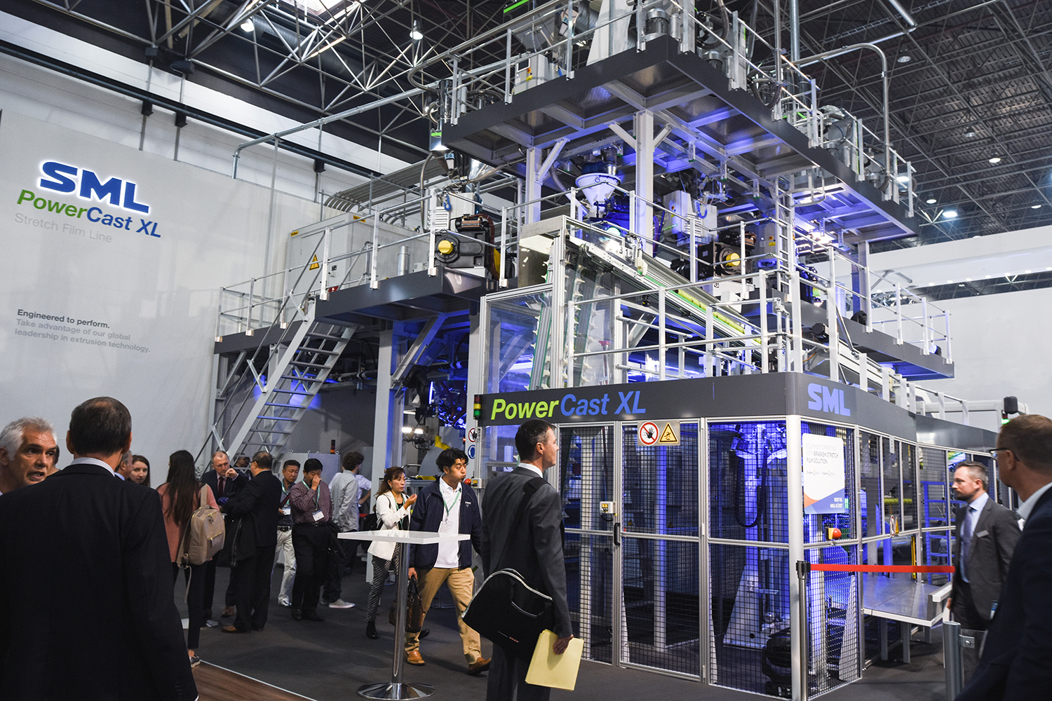 SML at K2019: high-volume PowerCast XL stretch film line in full operation