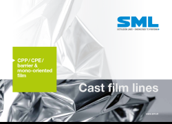Brochure CPP / CPE / mono-oriented film