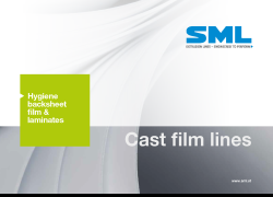 SML Hygiene backsheet film lines and laminates