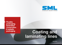 SML Lines for Coating and Laminating